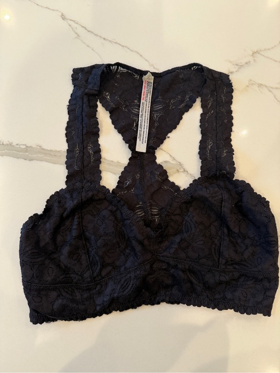 Free People Other - Free People Black Lace Racerback Bralette